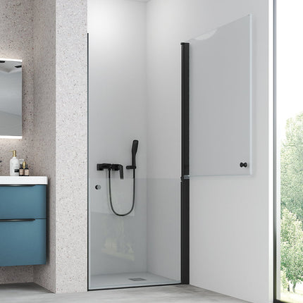 Mampara Denia MR frontal con puerta partida de becrisa