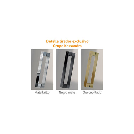 tiradores mampara nardi NA408 abatible