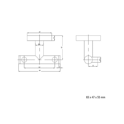 croquis percha doble rhin