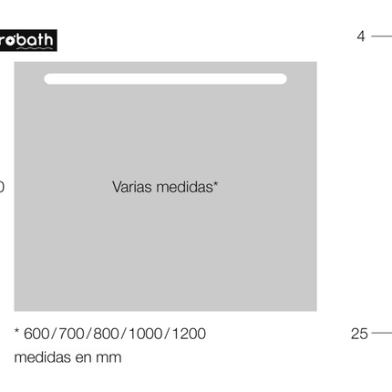 Medidas Espejo De Baño SAONA
