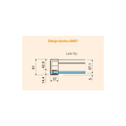 dibujo Mampara de Ducha Pavia AI118