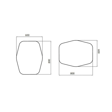 Espejo ORGANIC 60x80
