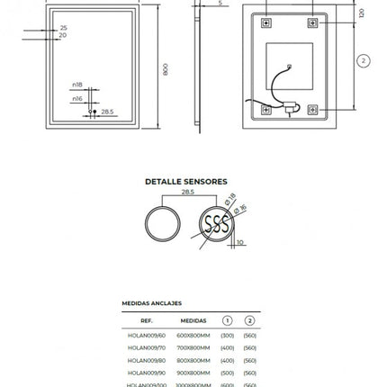croquis Espejo Holanda
