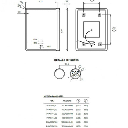 croquis Espejo PRAGA