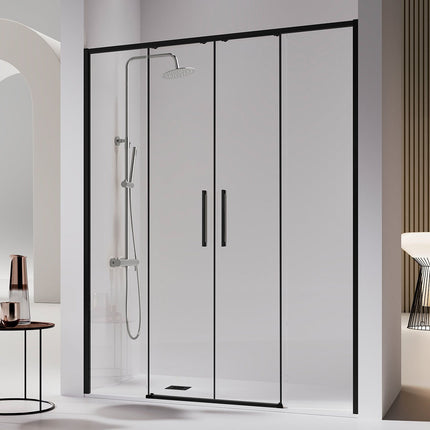 Mampara DELTA  DE100 negro mate