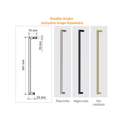 medidas tiradores PAVÍA AI108
