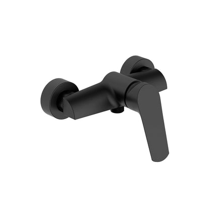 Conjunto grifería ducha monomando MALLORCA de lluvibath negro mate