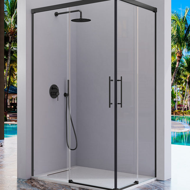 Mampara URBAN UR607 negro mate