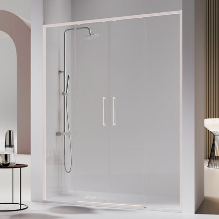 Mampara DELTA  DE100 blanco mate