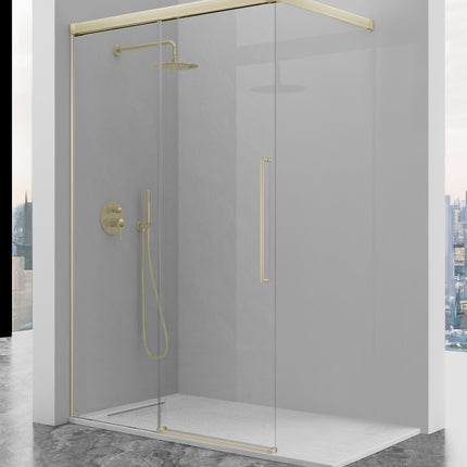 Mampara PAVÍA AI108 oro cepillado