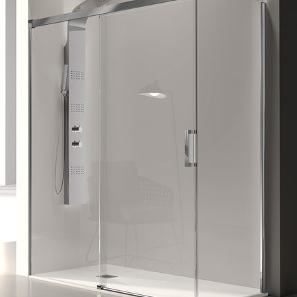 Mampara GLASÉ GS102 plata brillo