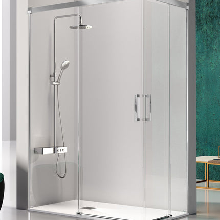 mampara angular glase gs607 plata