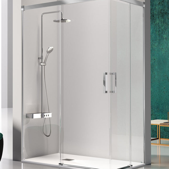 mampara angular glase gs607 plata