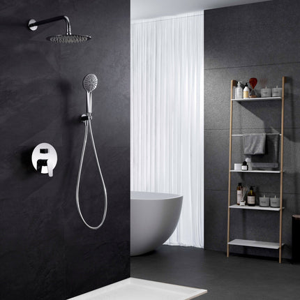 Conjunto de Ducha Empotrado Monomando BÉLGICA en Cromo de Imex