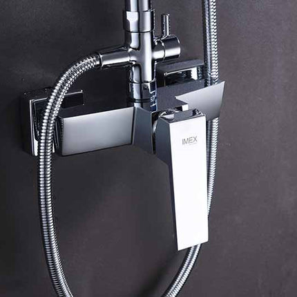 Conjunto Ducha Monomando ART de Imex  con Barra Telescópica | Cromo Brillante