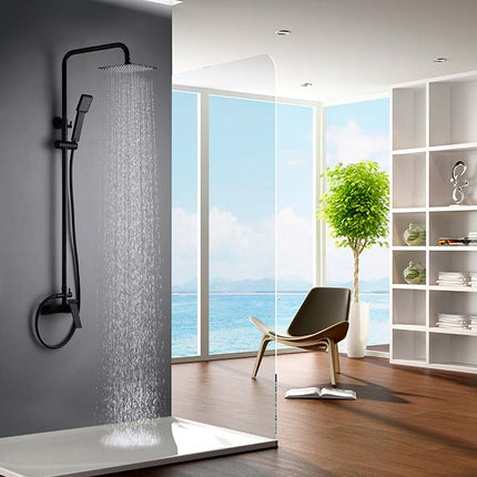 Conjunto Ducha Termostático ART Negro Mate IMEX