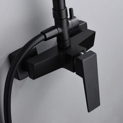 Grifo Monomando de Ducha ARTde Imex - Negro Mate | Diseño Moderno y Barra Telescópica