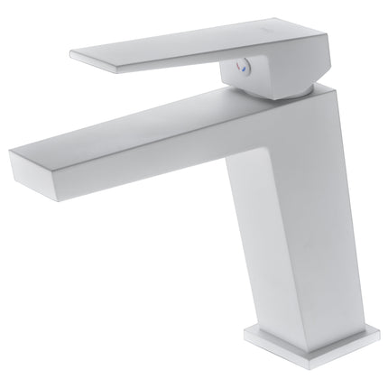 Grifo Lavabo Monomando ART Blanco Mate IMEX