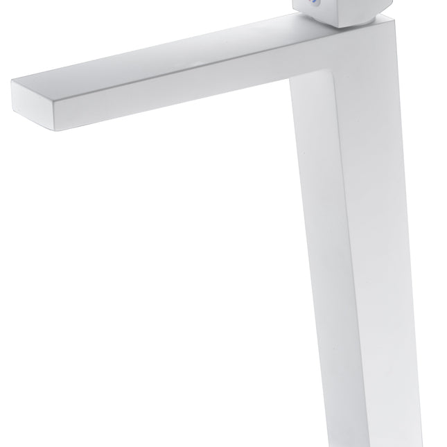 Grifo de Lavabo Alto ART, Blanco Mate
