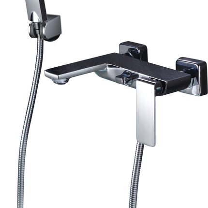 Grifo de Baño/Ducha Cromo FIYI | Set Completo con Flexo Acero 180cm | Cartucho Cerámico 25mm | IMEX