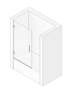 Dibujo Mampara de bañera MINTA