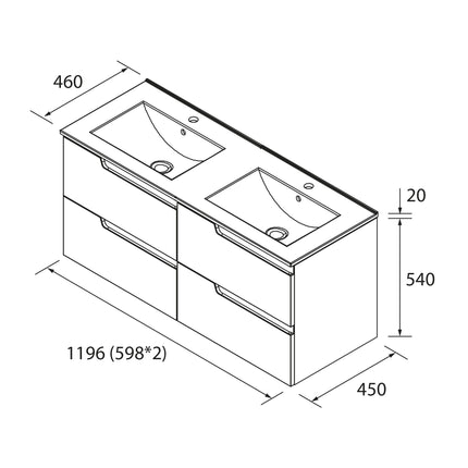 Medidas Conjunto Vima 1200
