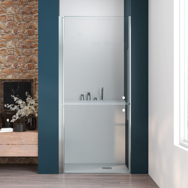 Mampara Denia MR frontal con puerta partida