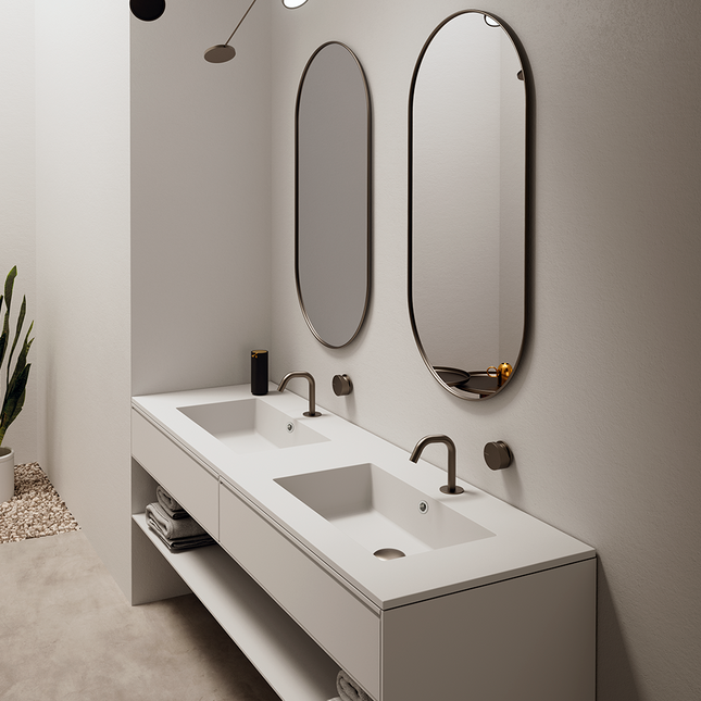 Lavabo Integrado FIONA doble seno de OhMyShower