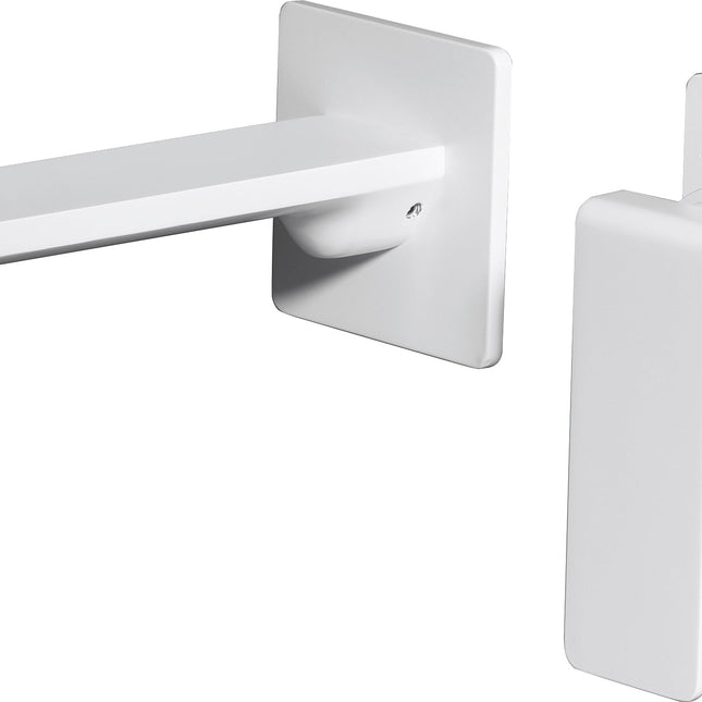 Grifo de Lavabo Empotrado Blanco Mate FIYI | Monomando | Diseño Minimalista Integral | IMEX