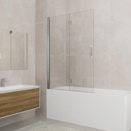 Mampara para bañera glass plegable