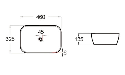 Medidas Lavabo HORUS