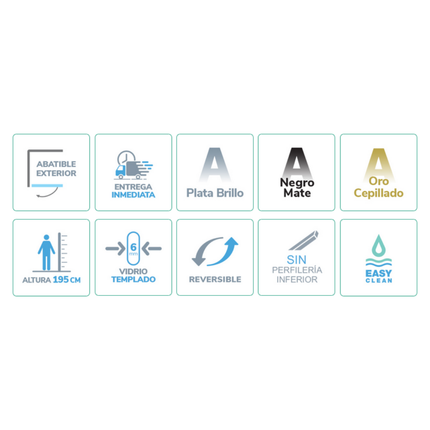 Icons Icons Mampara de Ducha NARDI NA415