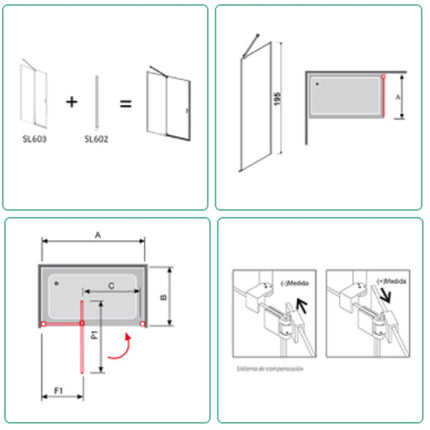 croquis mampara sula kassandra
