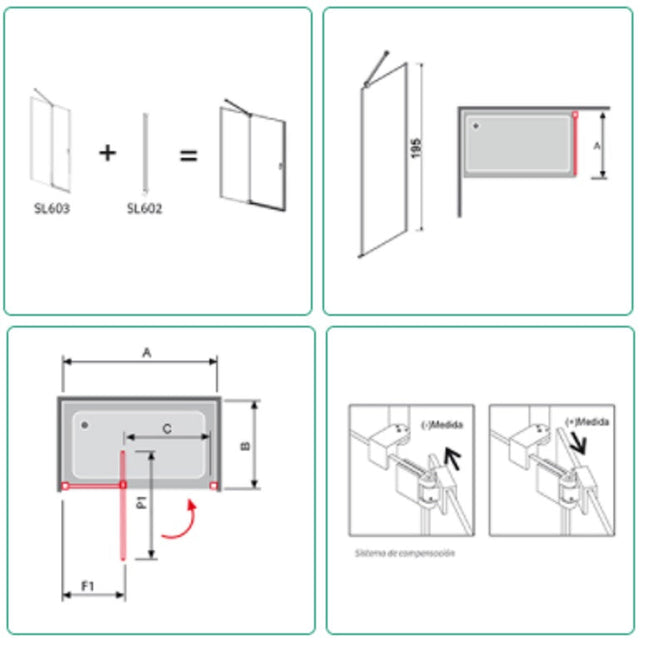 croquis mampara sula kassandra