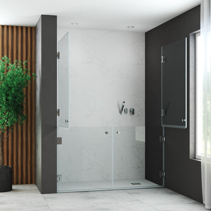 Mampara MUXIA Movilidad Reducida | 2 Puertas Partidas | Apertura Total | Gran Accesibilidad