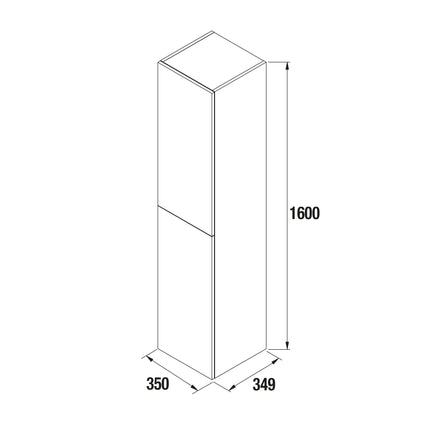 Medidas Pilar Auxiliar ALLIANCE 160 Reversible