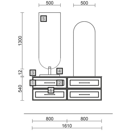Medidas Conjunto renoir 160cm blue fog