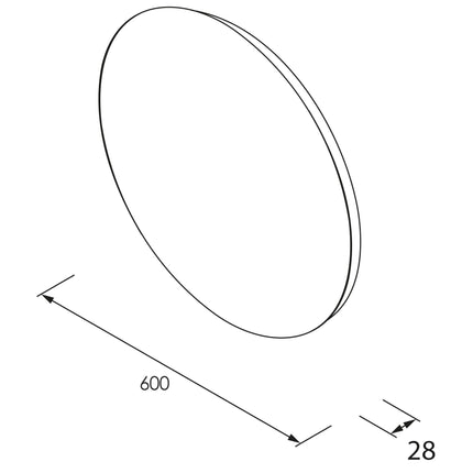 Espejo NORA Circular 60 cm