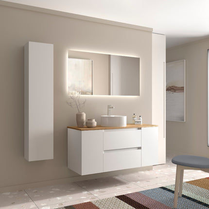 Bequia 2 Cajones y 2 Puertas Blanco de lado