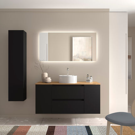 Bequia 2 Cajones y 2 Puertas Negro