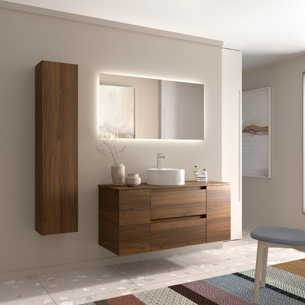 Bequia 2 Cajones y 2 Puertas Nogal de lado