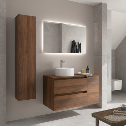 BEQUIA 2 Cajones y 1 Puerta Nogal de lado