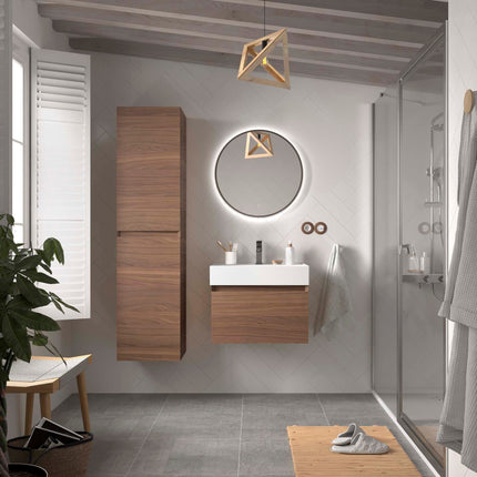 Mueble de baño MARA 1 cajon nogal 600