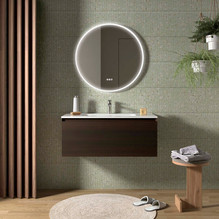 Mueble de baño MARA 1 cajon nogal 1000 eucalipto oceania