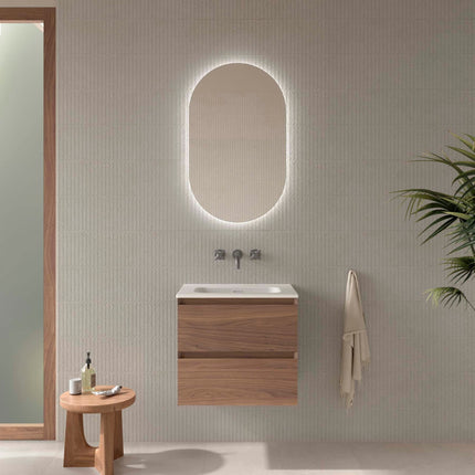 Mueble de baño MARA, 2 cajones nogal 600