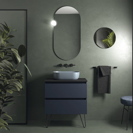 Conjunto Mueble de Baño SPIRIT 70cm. 2 Cajones Azul Noche