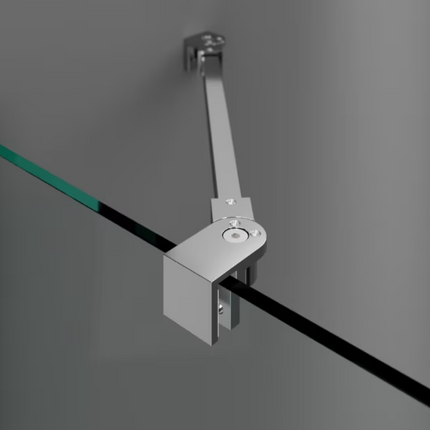 barra plata para mampara screen