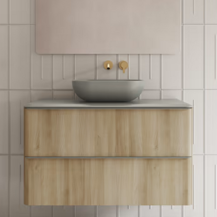 Mueble Dai Royo con Lavabo Sobre Encimera Roble Nordico