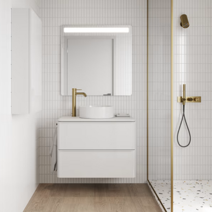 Mueble Dai Royo con Lavabo Sobre Encimera Blanco