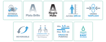 mampara LUNA LU102 icons